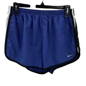Nike Dri-Fit Womens Running Shorts Blue/Black Size Medium